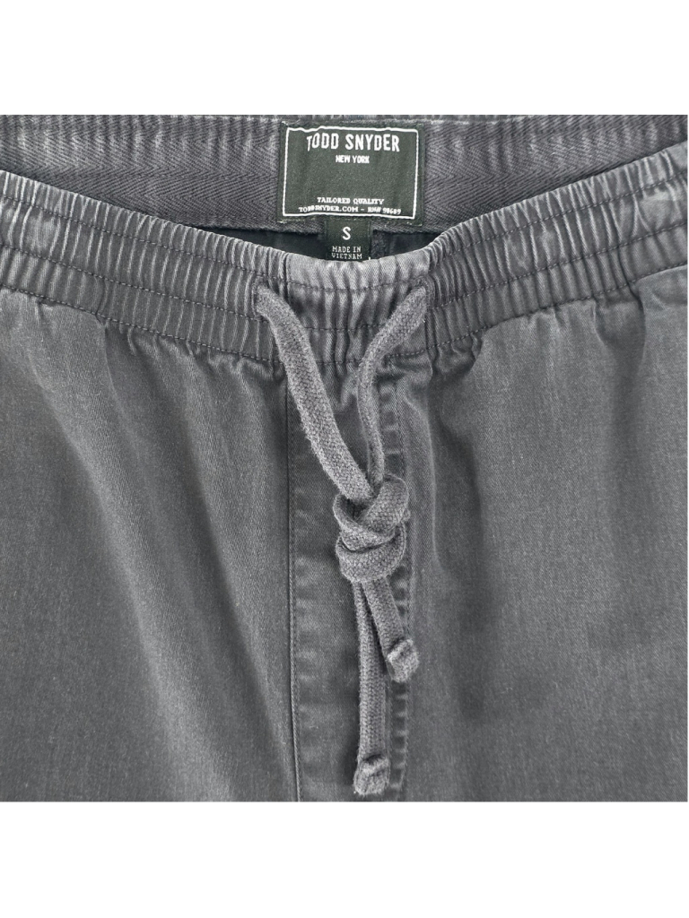 Todd Snyder Relaxed Leisure Pants Men's Small Black Pull On Cotton Tencel... - Picture 3 of 11